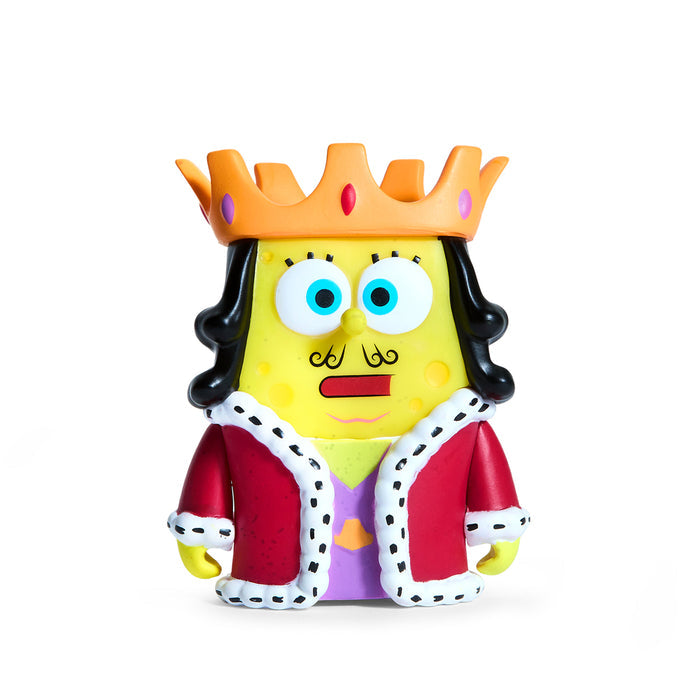 Set of SpongeBob SquarePants 3-inch vinyl mini figures, featuring Disco Sponge and other colorful characters from the cartoon series.