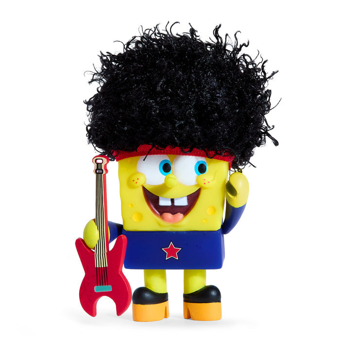 Mini vinyl figure of Disco SpongeBob from SpongeBob SquarePants Cavalcade collection, 3-inch collectible toy.