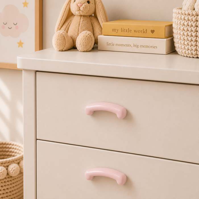Ceramic Cartoon Simple Children S Room Wardrobe Door Handle