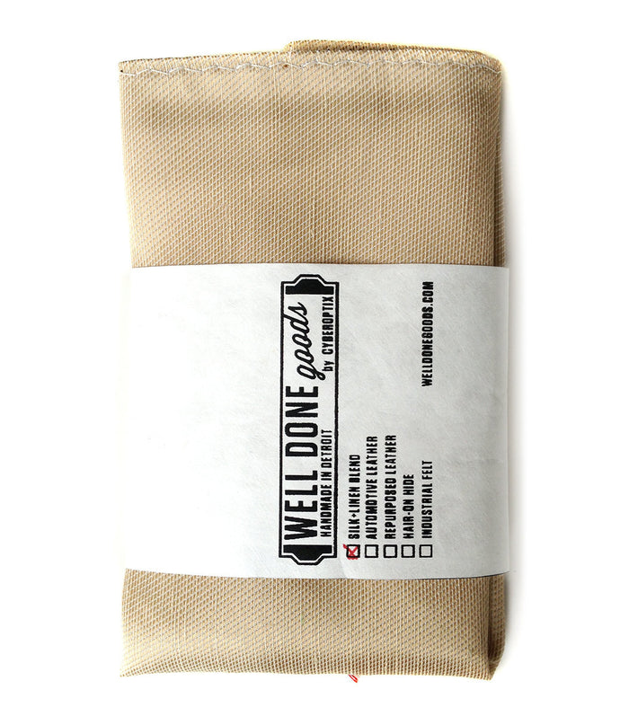 pale gold silk & linen blend