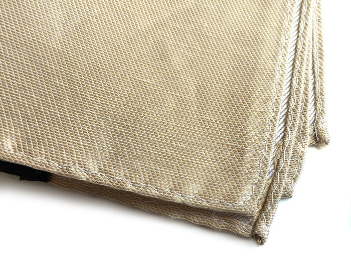 pale gold silk & linen blend