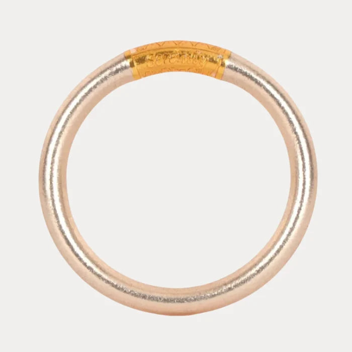 Champagne Tzubbie All Weather Bangle- Serenity Prayer - Medium
