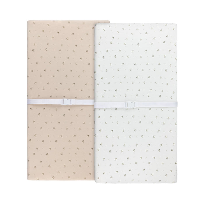 Combed Cotton Floral Pad Covers