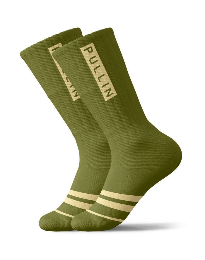 chaussettes khaki PULLIN