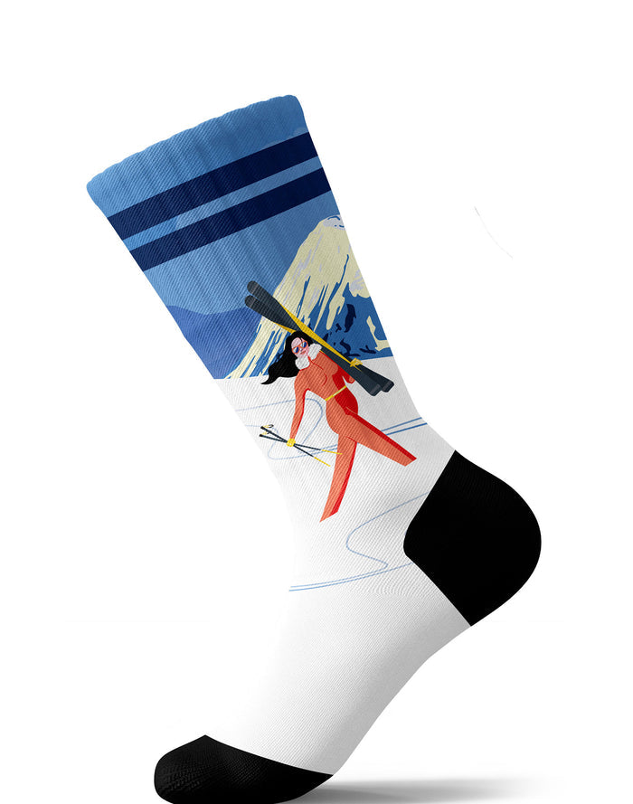 chaussettes sublimées skivacation PULLIN