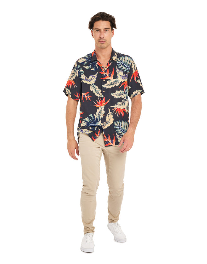 chemise hawaïenne nightjungl PULLIN en viscose