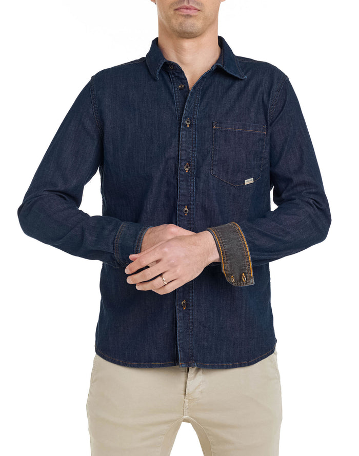 chemise lightblue PULLIN en cotton