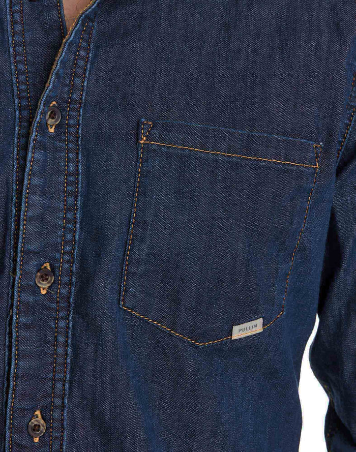 chemise lightblue PULLIN en cotton