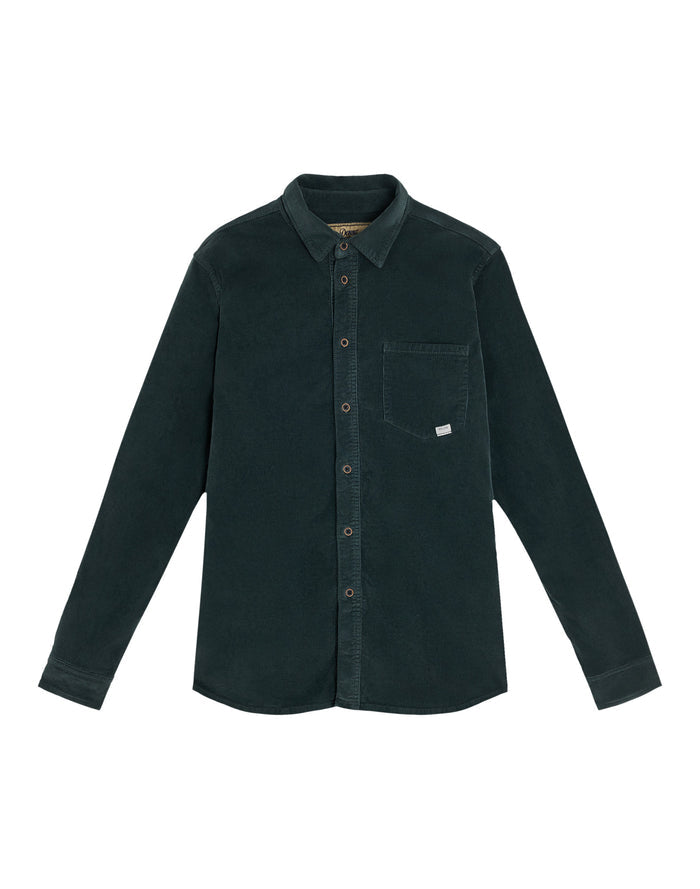 chemise velours darkforest PULLIN en cotton