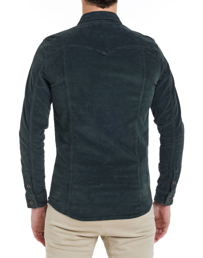 chemise velours darkforest PULLIN en cotton
