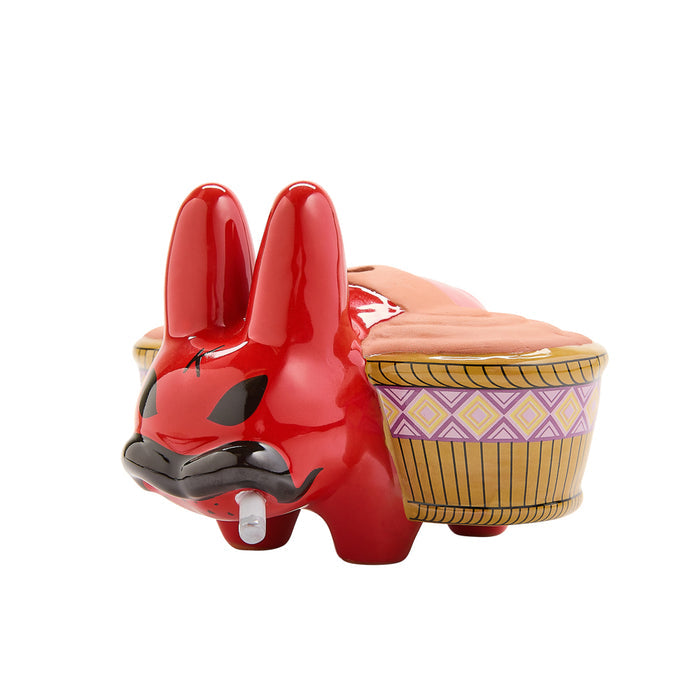 Chia Pet Smorkin’ Labbit Smokin’ Red Edition with terracotta base and colorful blue and red design, limited edition collectible.