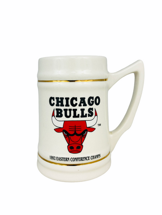 CHICAGO BULLS VINTAGE 1992 EASTERN CONFERENCE CHAMPS STEIN BEER MUG