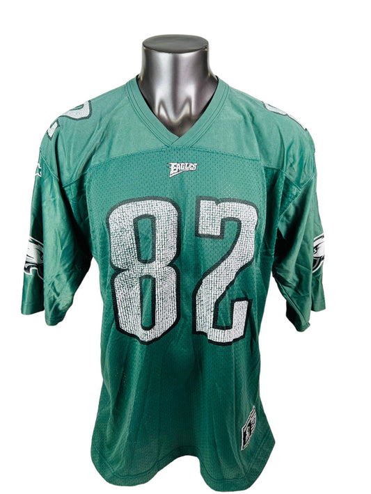 CHRIS T. JONES PHILADELPHIA EAGLES VINTAGE 1990'S STARTER JERSEY ADULT 52