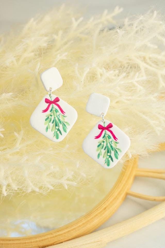 Christmas Clay Earrings