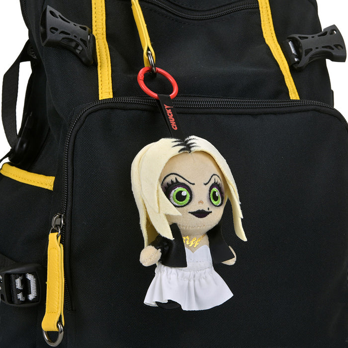 Chucky Tiffany plush charm from Child's Play 2 featuring detailed fabric and stitching, soft and collectible toy accessory.