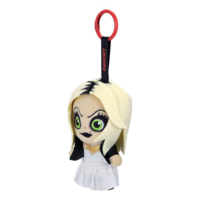 Chucky Tiffany plush charm from Child's Play 2, featuring soft fabric and detailed character design, perfect for collectors.
