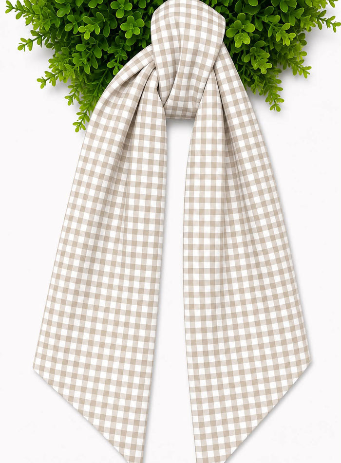 Classic 1/4" Check Canvas Wreath Sash