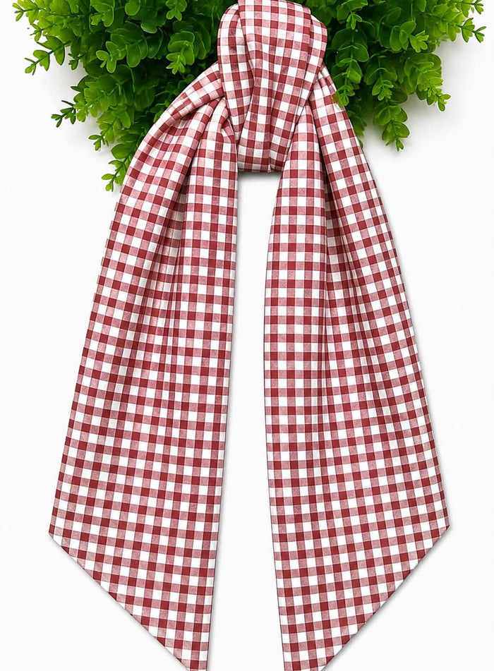 Classic 1/4" Check Canvas Wreath Sash
