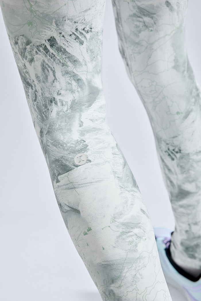 Cloudie Essential Printed Leggings **Mountain Sound White**