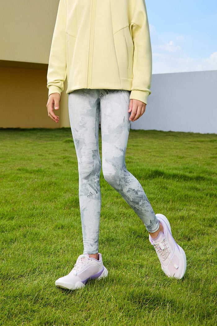 Cloudie Essential Printed Leggings **Mountain Sound White**