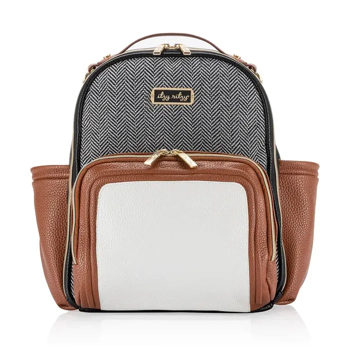Coffee & Cream Itzy Mini Plus™ Diaper Bag Backpack