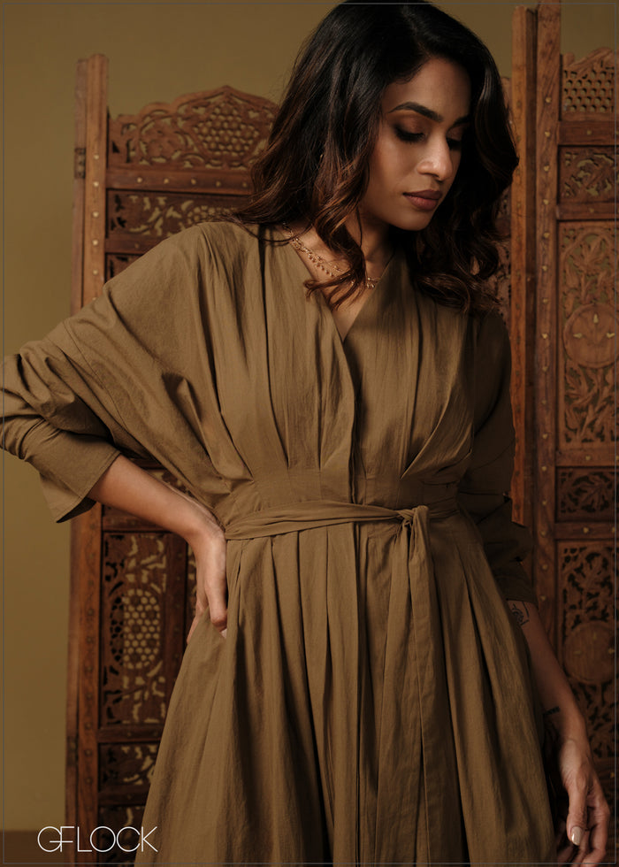 Collared Midi Dress - 110426