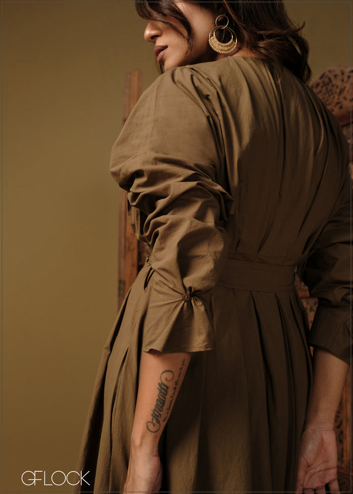 Collared Midi Dress - 110426