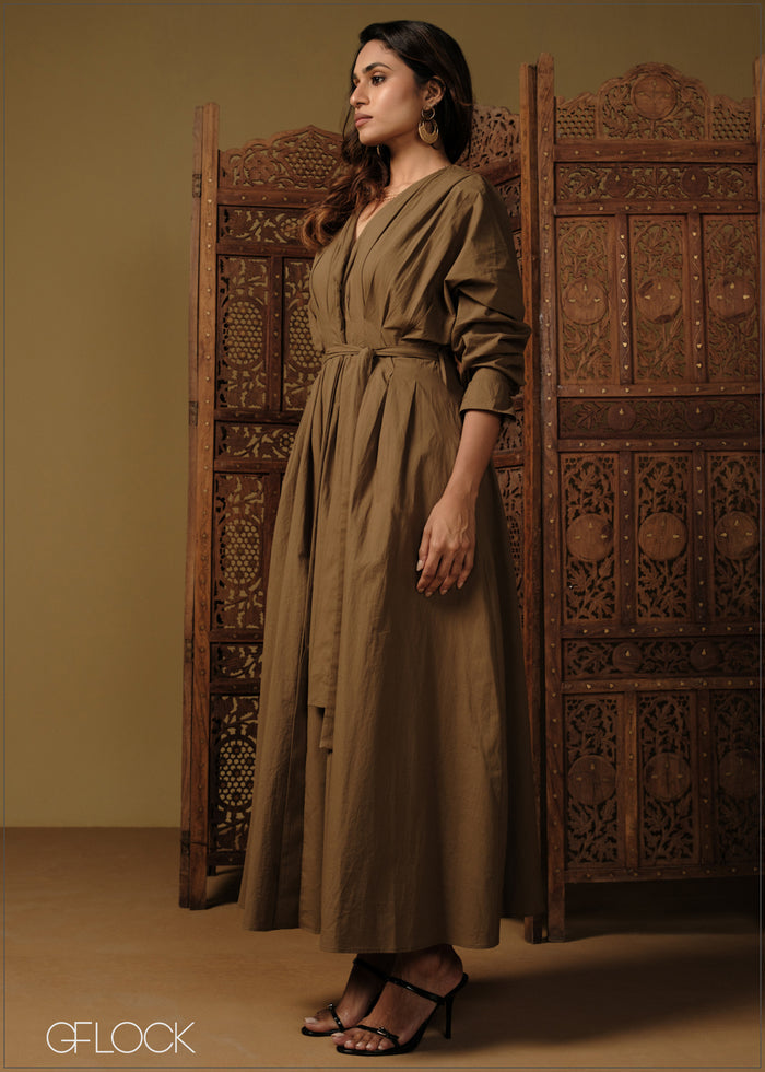 Collared Midi Dress - 110426
