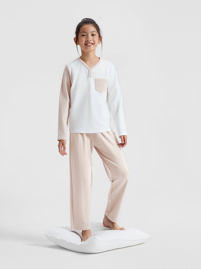Color Block Lounge Pants **Vanilla**