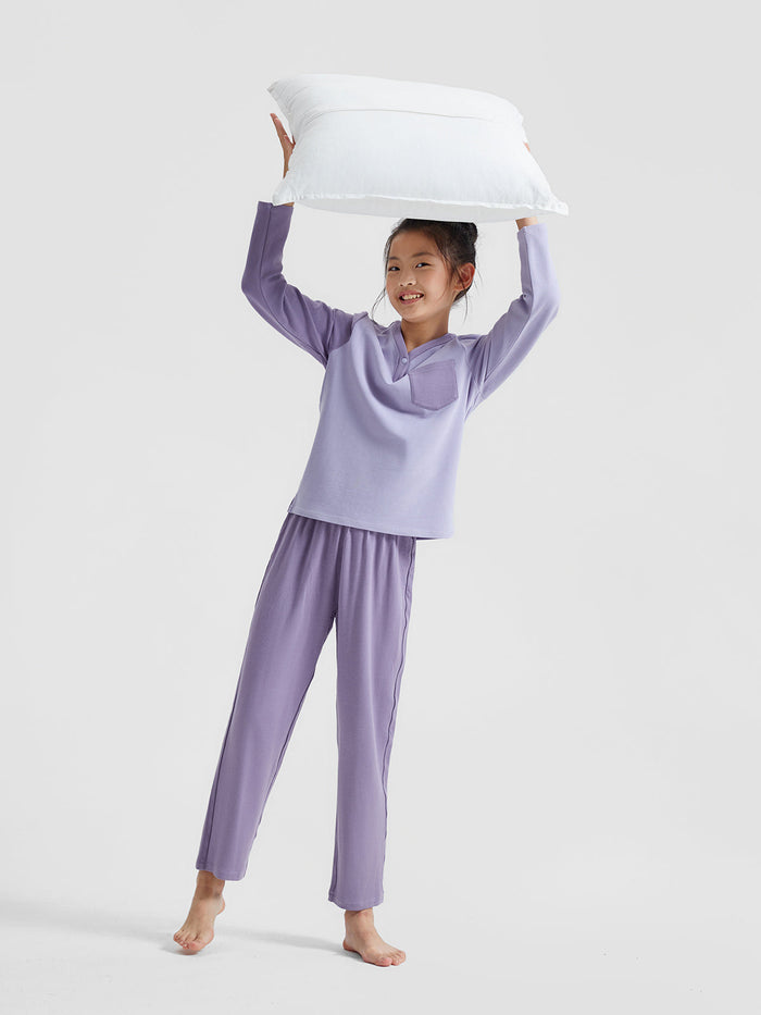 Color Block Lounge Pants **Chalk Violet**