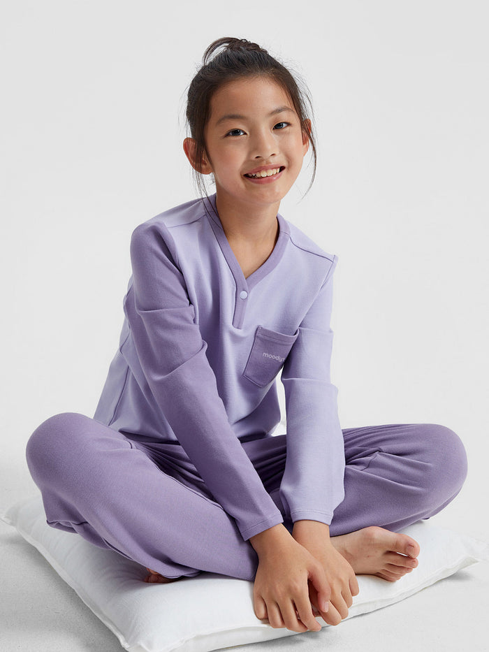 Color Block Lounge Top **Chalk Violet**