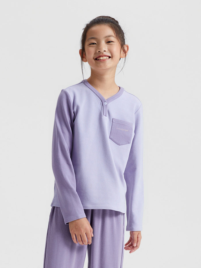 Color Block Lounge Top **Chalk Violet**