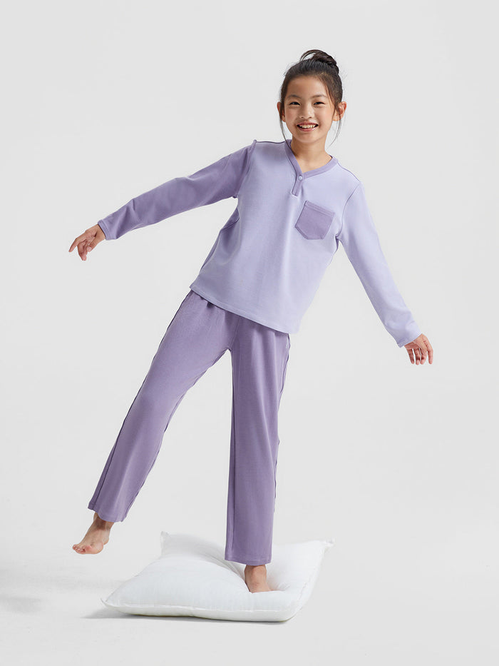 Color Block Lounge Top **Chalk Violet**