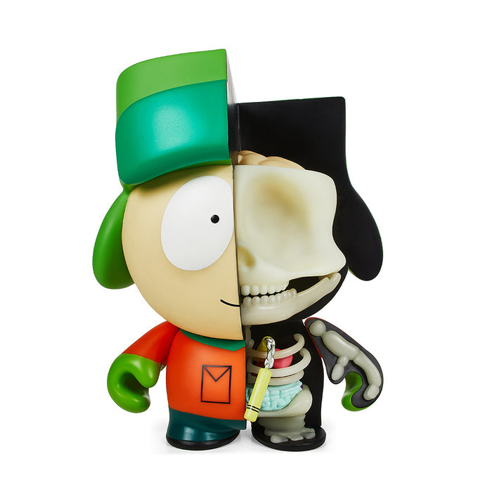 South Park Anatomy Kyle 8" vinyl art figure, glow-in-the-dark edition, limited to 300 pieces, featuring detailed design and vibrant colors.
