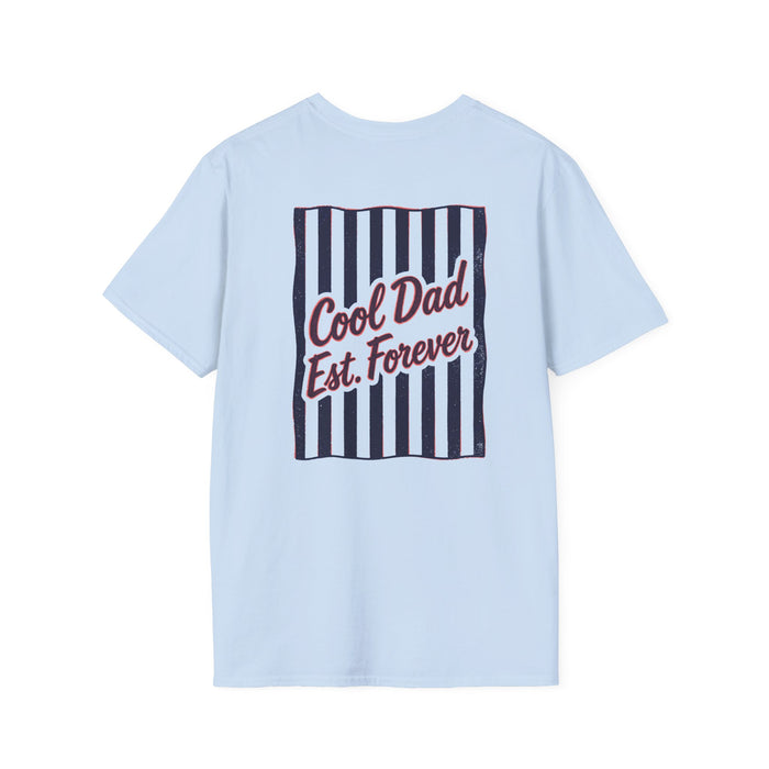 sport grey t-shirt with cool dad est forever retro graphic for fathers day