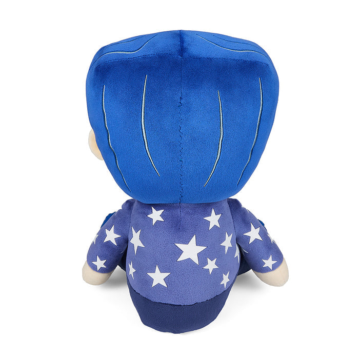 Coraline in star sweater HugMe plush toy, 16-inch plush with shake action, soft and cuddly for kids.