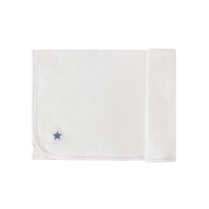 Cotton - Embroidered Heart and Star Collection - Blanket
