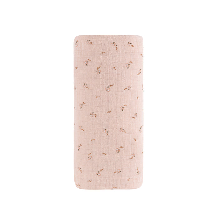 Cotton - Printed Floral - Muslin swaddle