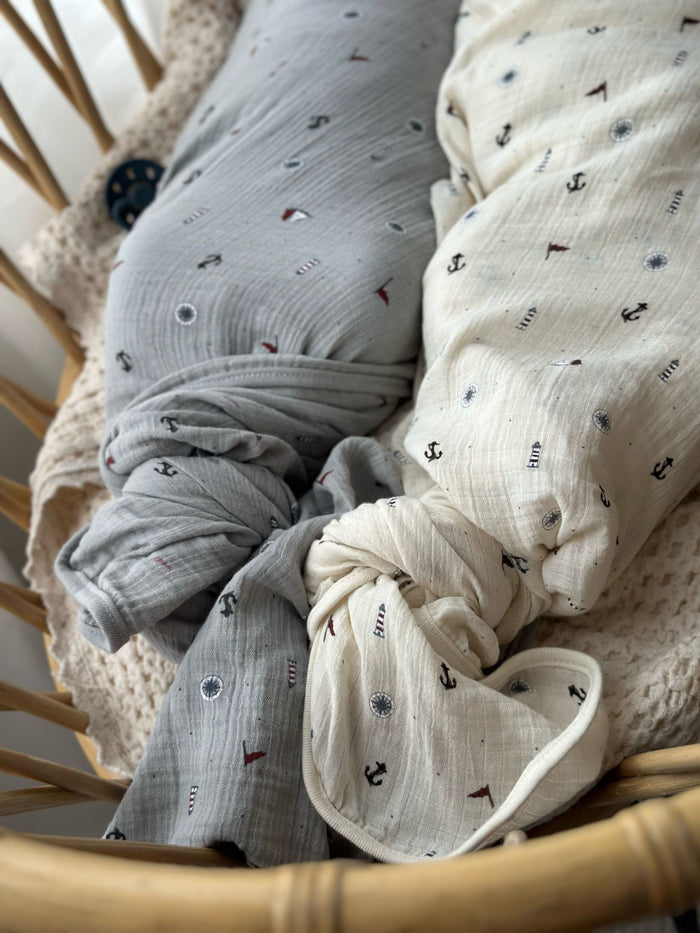 Nautical Swaddle Blankets