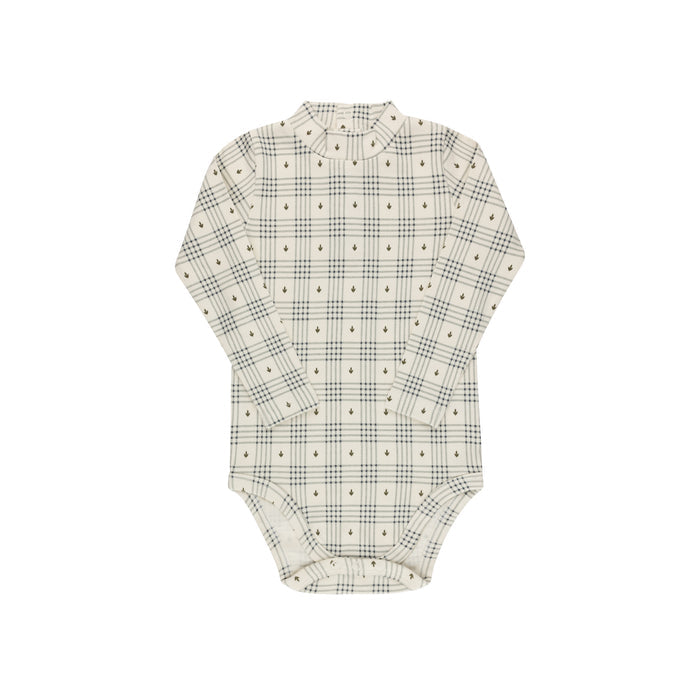 Cotton Floral Plaid Collection - Bodysuit + Overalls