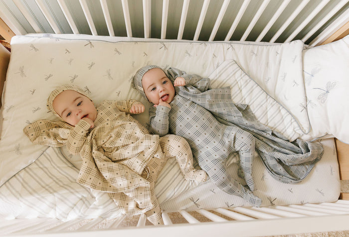 Cotton Floral Plaid Collection - Muslin Swaddle