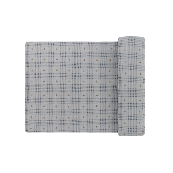 Cotton Floral Plaid Collection - Muslin Swaddle