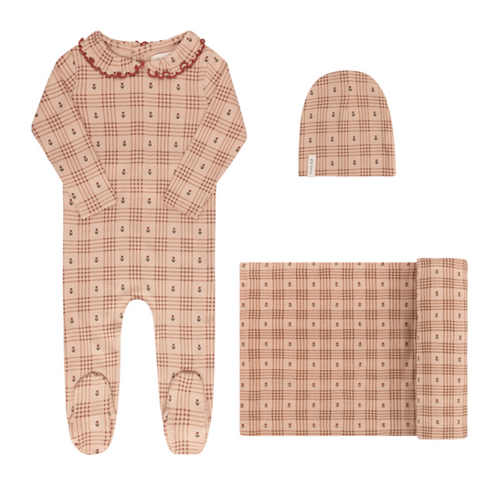 Cotton Floral Plaid Collection - Take Me Home Set