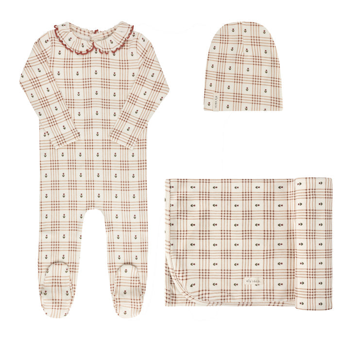 Cotton Floral Plaid Collection - Take Me Home Set