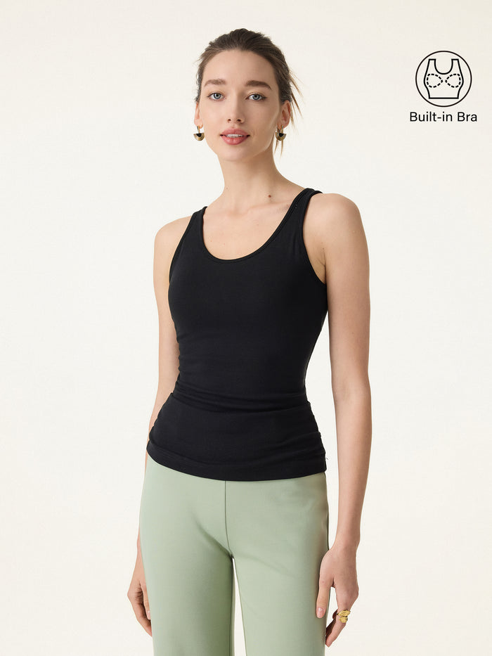 OGLmove Lyocell U-Neck Bra Tank Black XS
