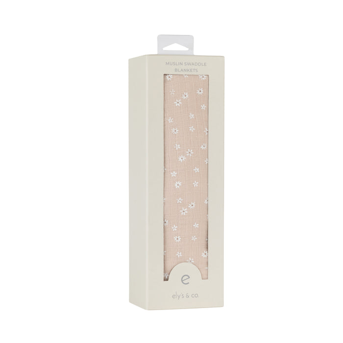 Cotton Muslin Swaddle Blanket - Ditsy Floral