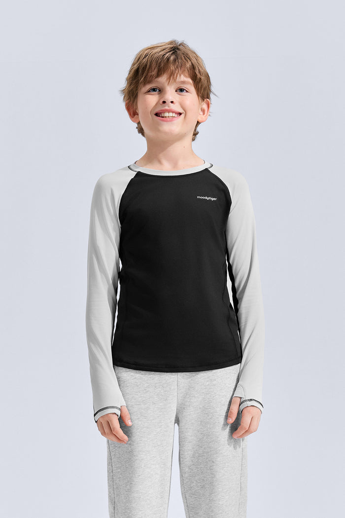 Long Sleeve Sport Tee **Charcoal Black**