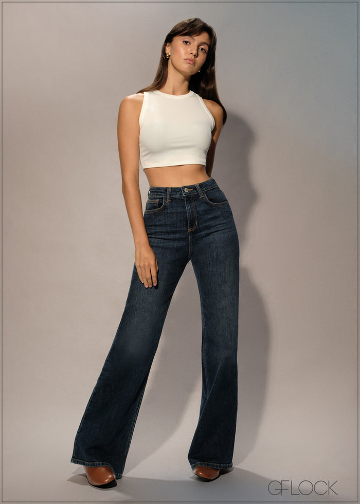 Crop Rib Top - 0108