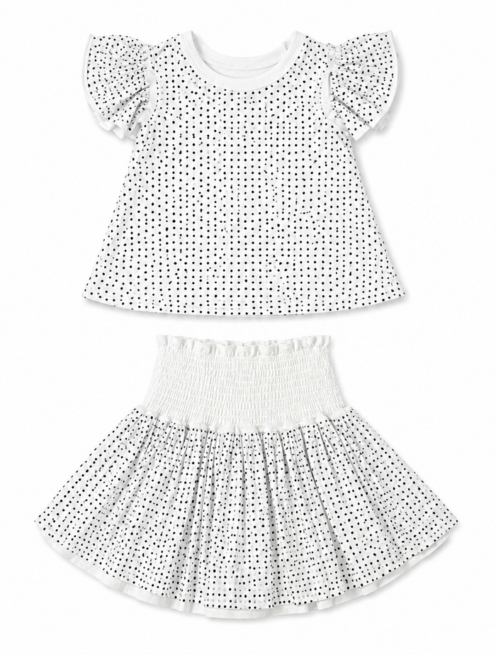 Crystal Ruffle Short Set