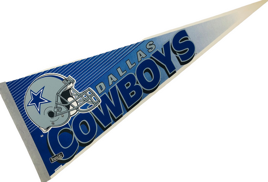 DALLAS COWBOYS VINTAGE 1990'S PENNANT - DEADSTOCK
